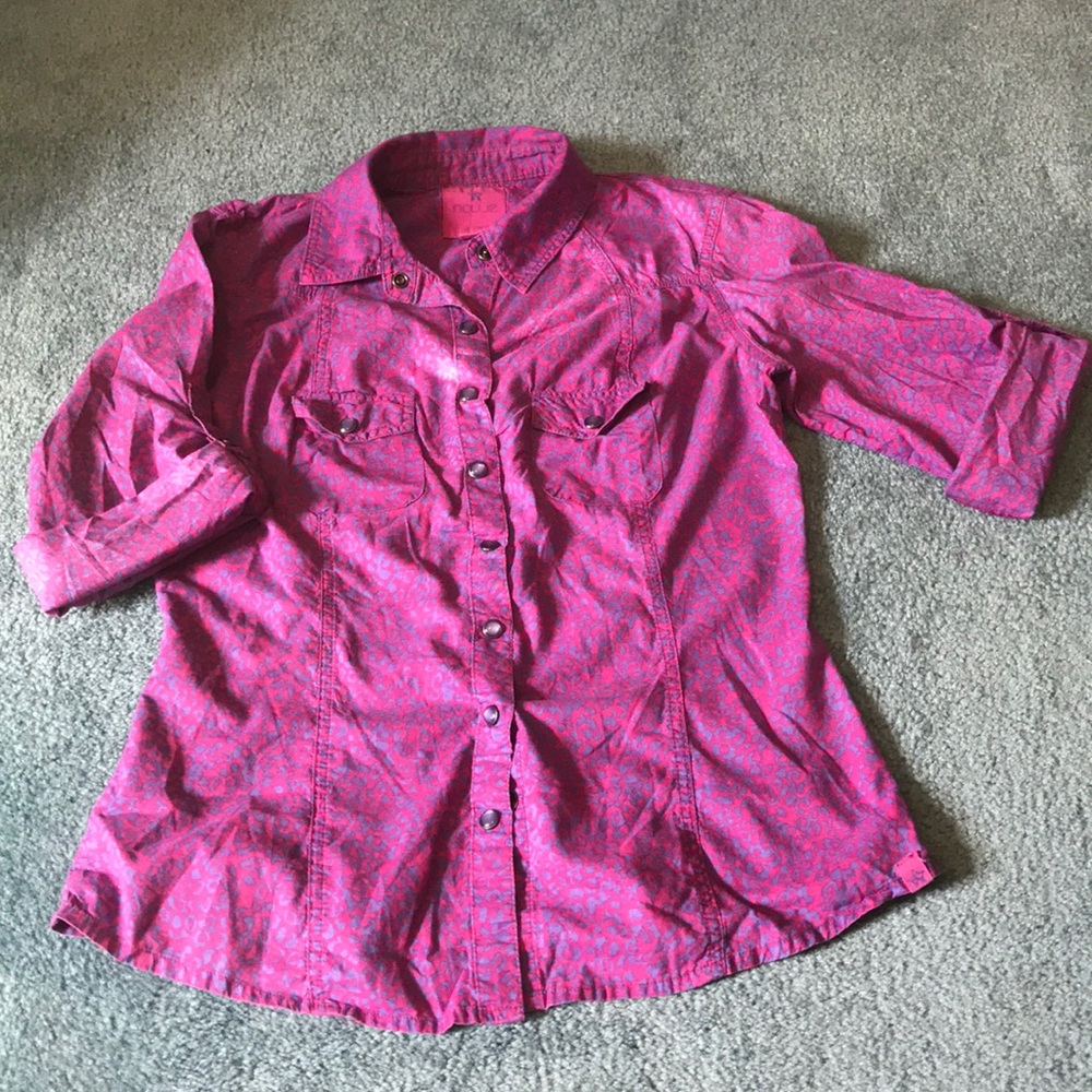 Leopard Print Button-up Shirt